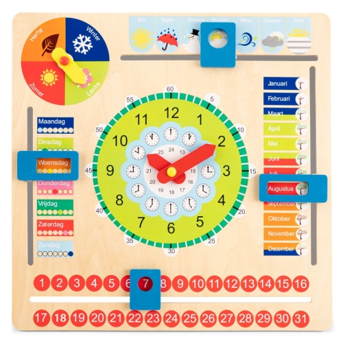 New Classic Toys Calendar Clock