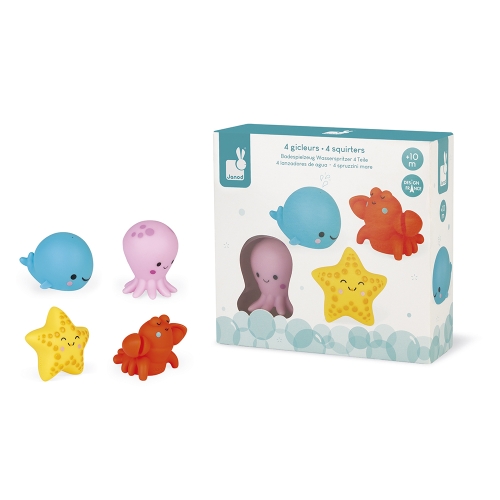 Janod Bath toys - Spray figure Sea creatures
