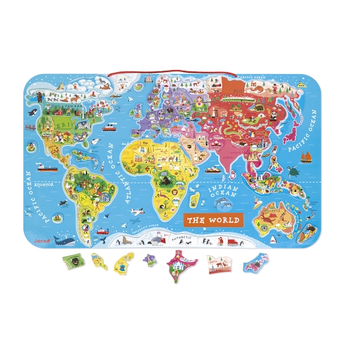 Janod Magnetic Board The World (ENG)