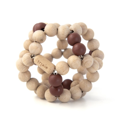 Trixie Wooden Bead Ball Rust