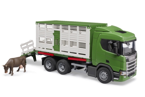 Bruder Scania Super 560R Livestock transport truck with animal