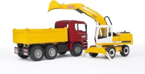 Bruder Dump Truck and Excavator