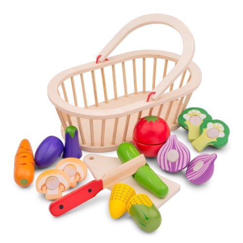 New Classic Toys Cutting Set Vegetable Basket