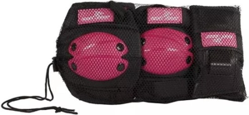 Street Runner Skate Protection Set 6 pieces Black / Pink S
