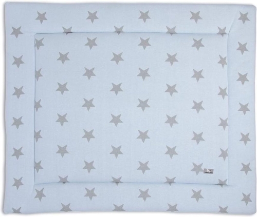 Baby's Only Boxcloth Star Baby Blue/Gray (85x100)