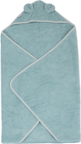 BoJungle Bath Basket Blue/Green Bear Eco Sponge