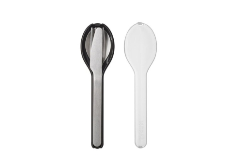 Mepal Cutlery Set Ellipse 3 piece Nordic Black