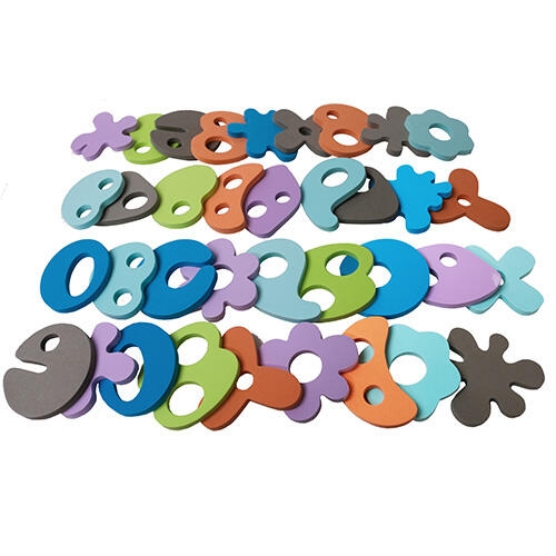 BoJungle Bath Toys Shapes 36 pieces