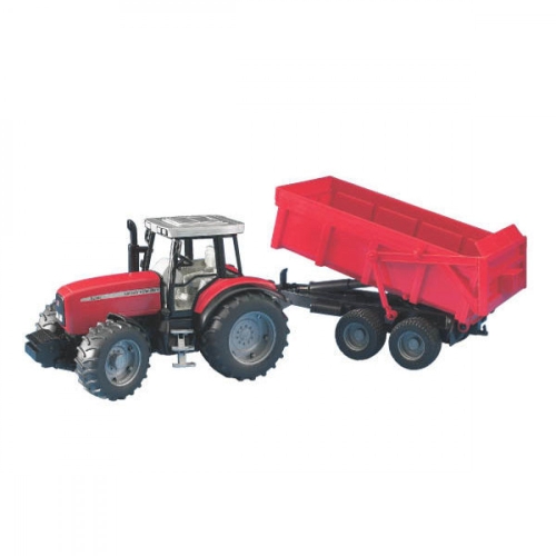 Bruder Tractor MF7480 With Trailer