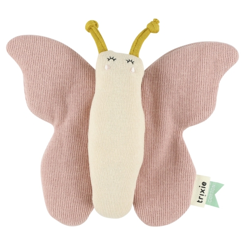 Trixie Knitted Toys Squeeze Rattle Butterfly