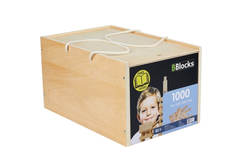 BBlocks 1000 pieces blank in wooden box