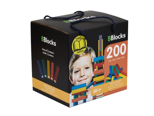 BBlocks 200 pieces color in cardboard box