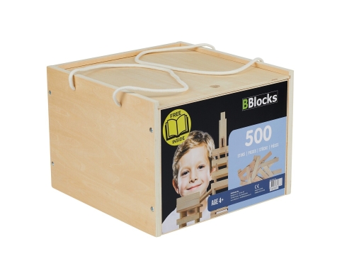 BBlocks 500 pieces blank in wooden box
