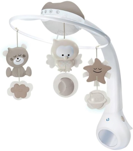 Infantino - WOM - Musical 3-in-1 Projector Mobile - Gray