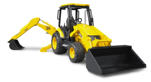 Bruder JCB tractor with front and rear loader