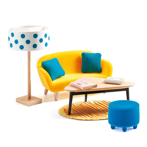 Djeco dollhouse living room set