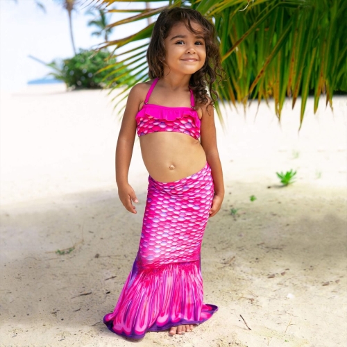 FinFun Mermaid Tail Malibu Pink Toddler (T03)