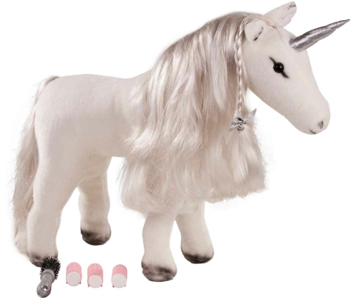 Götz Boutique, unicorn Achat, white, 37 cm