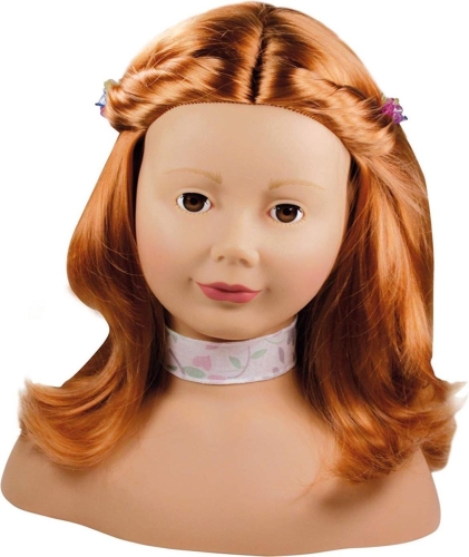 Götz hood, red hair, brown eyes