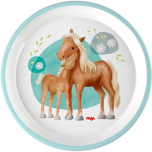 Haba plate horses