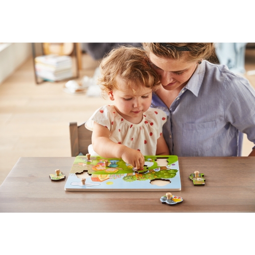 Haba inlay puzzle orchard