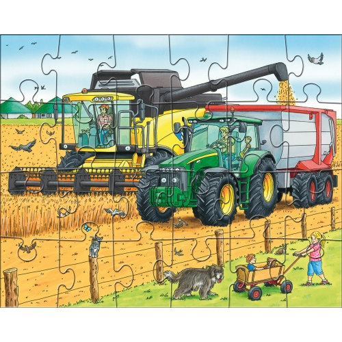 Haba puzzles tractor and co