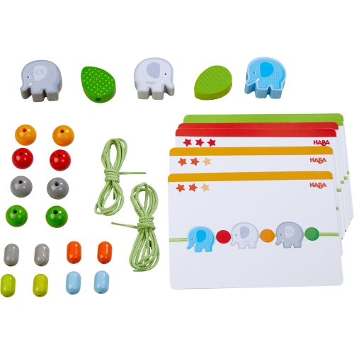 Haba stringing game elephants