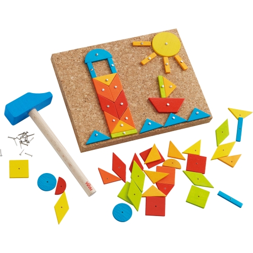Haba game hammer tap cackle fur