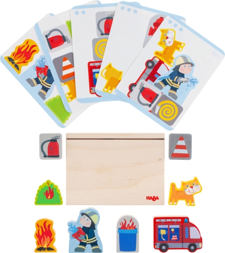 Haba stacking toy fire brigade