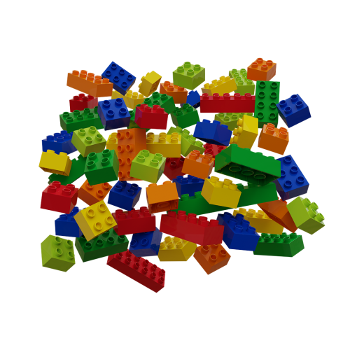 Hubelino building block set colors 60 pieces