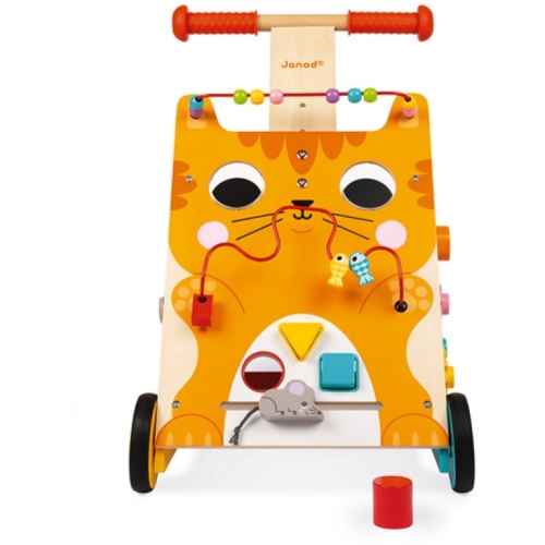 Janod Push cart with Activities Cat