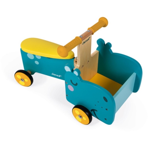 Janod Wooden Carriage Bike Hippopotamus