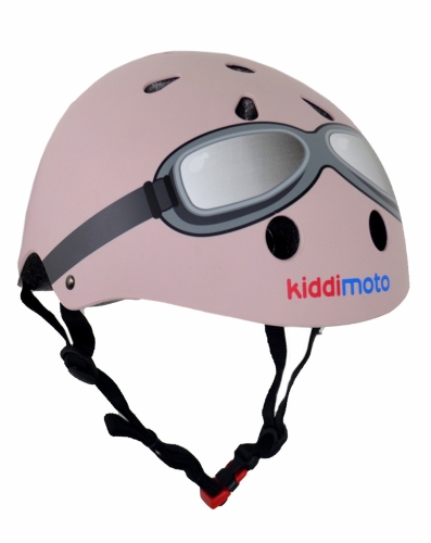Kiddimoto children's helmet pastel pink S