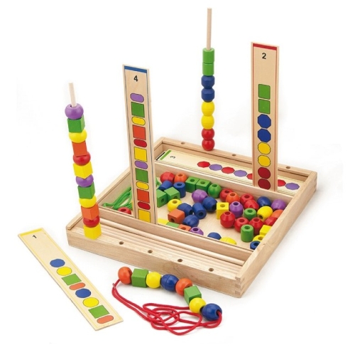 Viga toys Bead game Color and shape Order