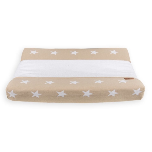 Baby&#39;s Only Changing Pad Cover Star Beige