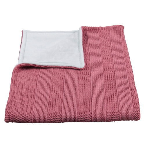 Baby&#39;s Only Cot Blanket Chenille Robust Rib Raspberry