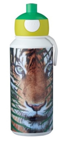 Drinking Bottle and Lunch Box Animal Planet Tiger Green