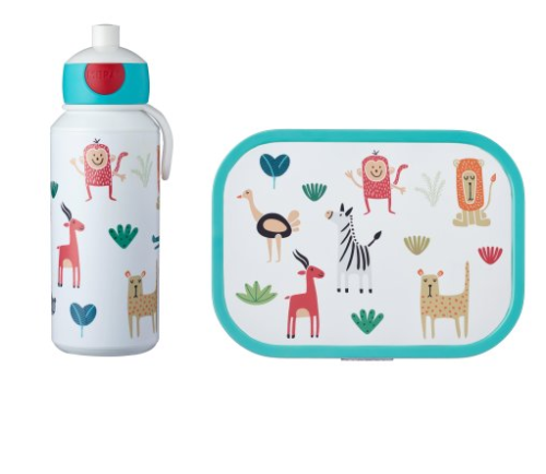 Mepal drinking bottle and lunch box Campus Animal Friends
