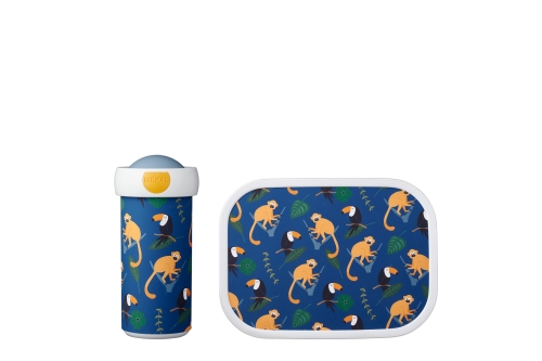 Mepal school cup and lunch box jungle