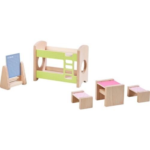 Haba Dollhouse furniture Children's room for Two
