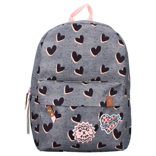 Milky Kiss children's backpack love land gray