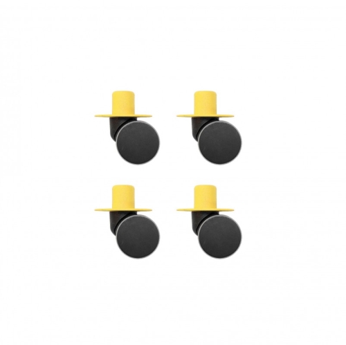 Modu castor wheels 4 yellow