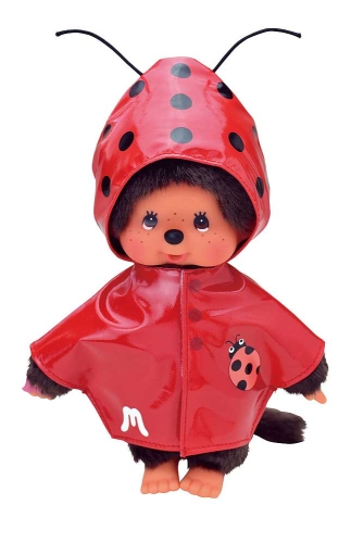 Monchichi clothing set Raincoat with Ladybug