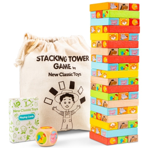 New Classic Toys wooden block tower