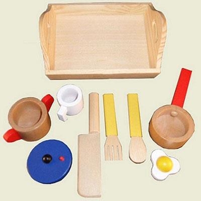 Playwood Cooking Set on Tray