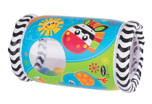 Playgro Inflatable Roller Tumble Jungle Musical Peek in Roller