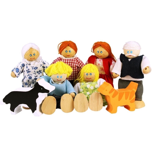 BigJigs Dollhouse Doll family Van Drunen