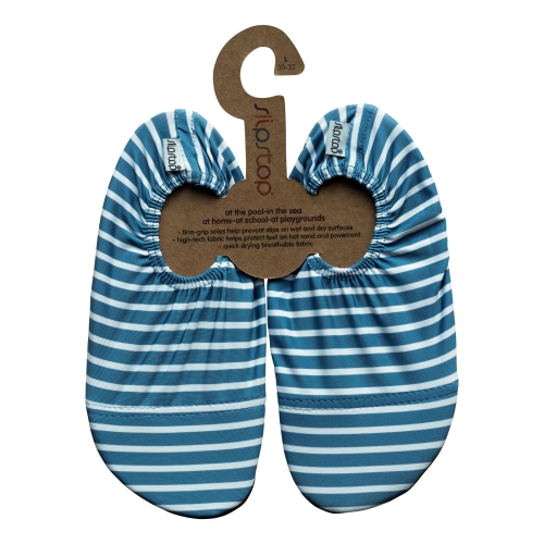 Slipstop children's swimming shoe XL (33-35) blue stripes