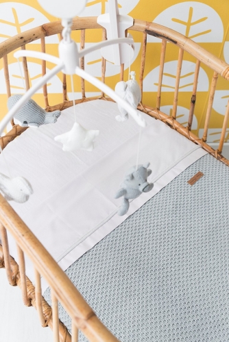 Baby&#39;s Only Baby Crib Blanket Soft Flavor Gray