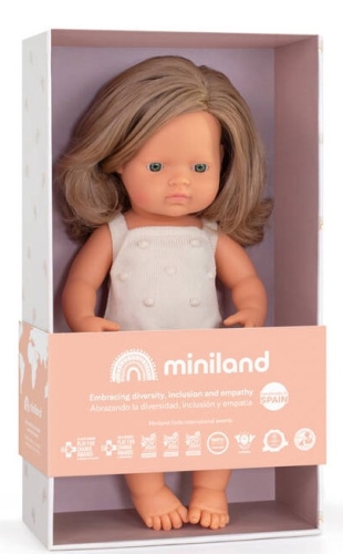 Miniland Baby doll Blonde hair 38 cm 